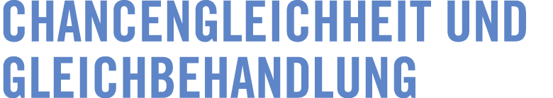 Chancen­gleich­heit und Gleich­be­hand­lung