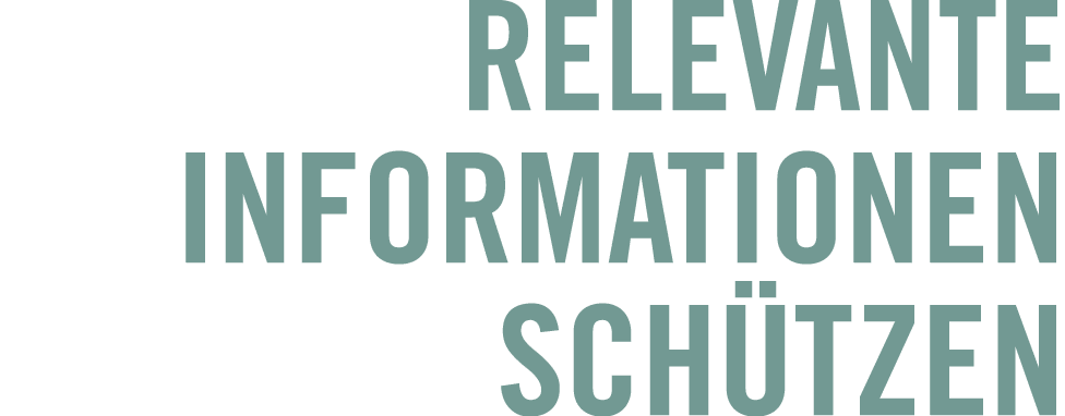 relevante Informationen sch tzen