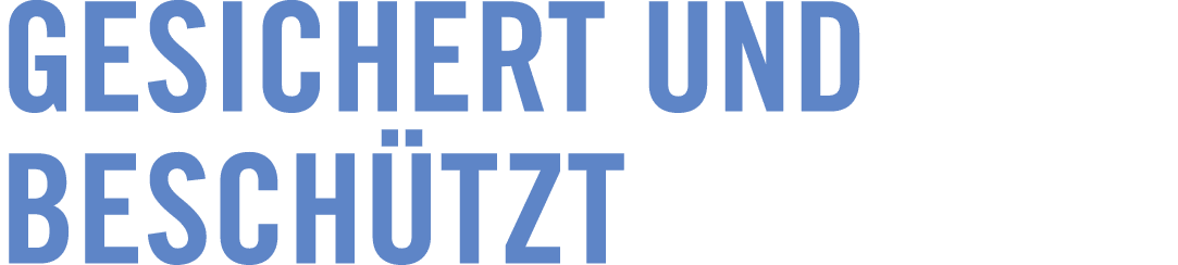 geSichert und Besch tzt