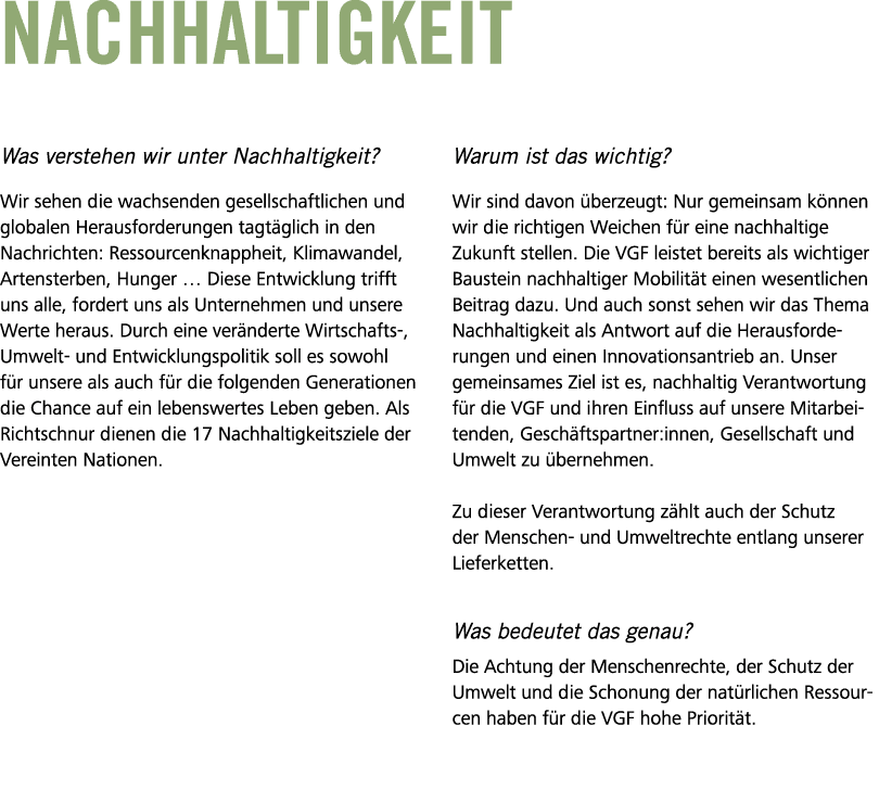 Nachhaltigkeit Was verstehen wir unter Nachhaltigkeit? Wir sehen die wachsenden gesellschaftlichen und globalen Herau...